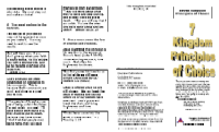 Seven Kingdom Principles of Choice, teaching about the role of choice in discipleship, front.